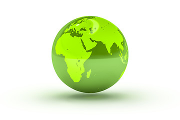 Image showing green globe sphere