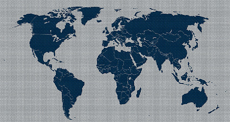 Image showing map of the world