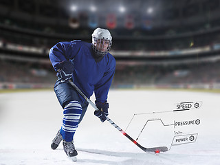 Image showing ice hockey player in action