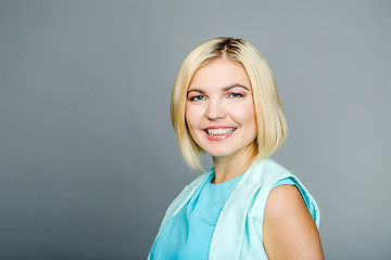 Image showing Portrait of young blond woman