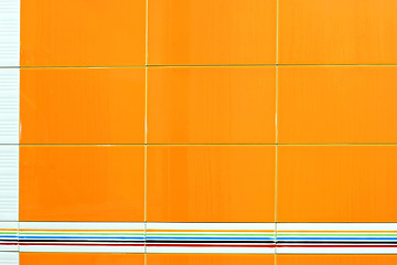 Image showing Orange tiles