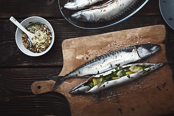 Image showing Fish food preparation