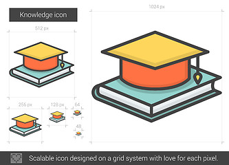 Image showing Knowledge line icon.