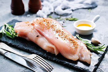 Image showing raw chicken fillet