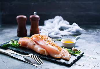 Image showing raw chicken fillet