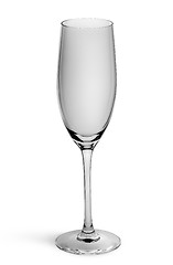 Image showing Empty champagne glass top view