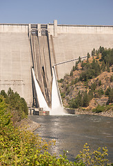 Image showing Dworshak Dam Concrete Gravity North Fork Clearwater River Idaho