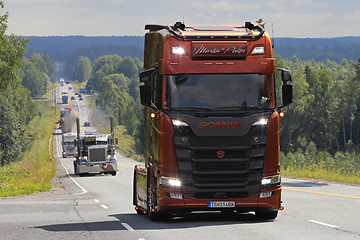 Image showing Next Generation Scania S580 Flashes High Beams