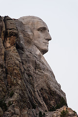 Image showing George Washington Profile Granite Rock Mount Rushmore South Dako