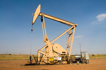 Image showing Oil Derrick Pump Jack Fracking Energy Production