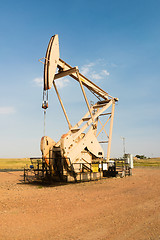 Image showing Oil Derrick Pump Jack Fracking Energy Production