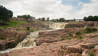 Image showing Water Flows Sioux Falls South Dakota 