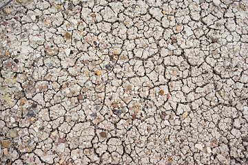 Image showing Sun Baked Ground Gravel Rocks Badlands National Park Rock