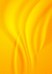 Image showing Bright orange dotted wavy background