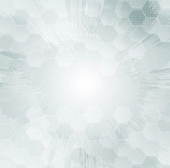 Image showing Light grunge tech background