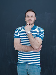 Image showing man isolated over a gray background