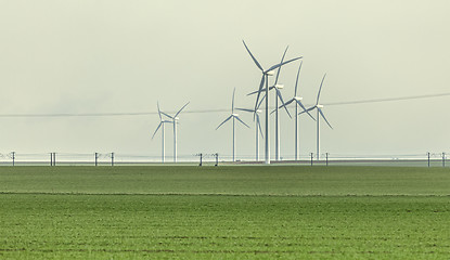 Image showing Wind Turbines in the Field