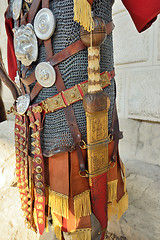 Image showing Roman warrior iron armor