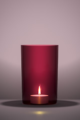 Image showing red candle with space for your content