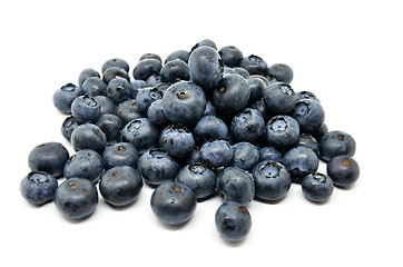 Image showing Tasty blueberries isolated