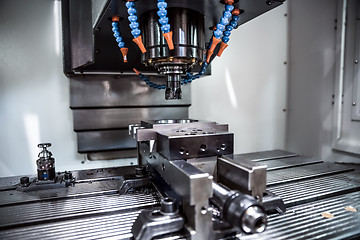 Image showing Metalworking CNC milling machine.