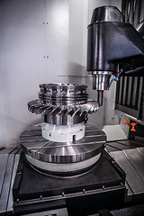 Image showing Metalworking CNC milling machine.