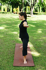 Image showing Yoga in the park