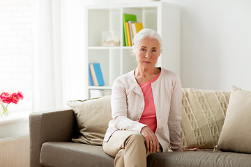 Image showing senior woman at home