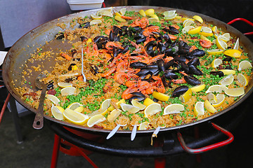 Image showing Seafood Paella