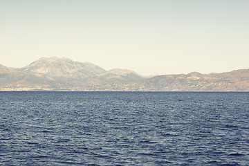 Image showing sea and mountains landscape