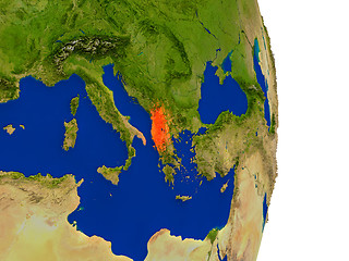 Image showing Albania on Earth