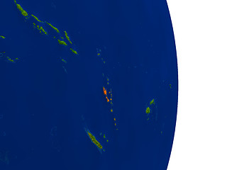 Image showing Vanuatu on Earth