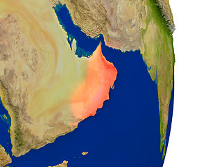 Image showing Oman on Earth