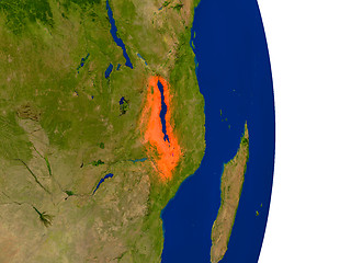 Image showing Malawi on Earth