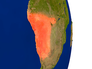 Image showing Namibia on Earth