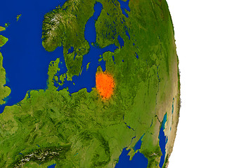 Image showing Lithuania on Earth