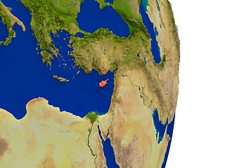 Image showing Cyprus on Earth