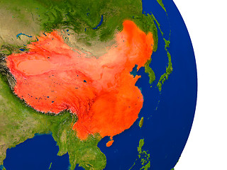 Image showing China on Earth