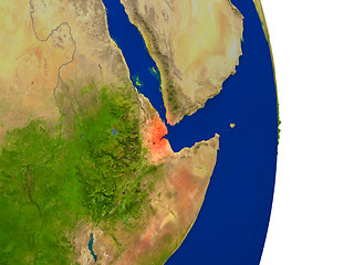 Image showing Djibouti on Earth