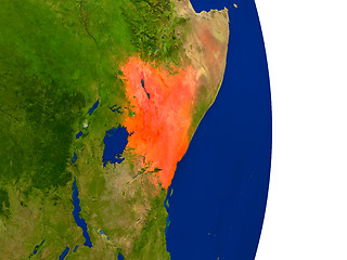 Image showing Kenya on Earth