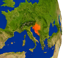 Image showing Croatia on Earth
