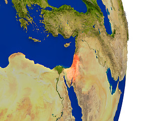 Image showing Israel on Earth