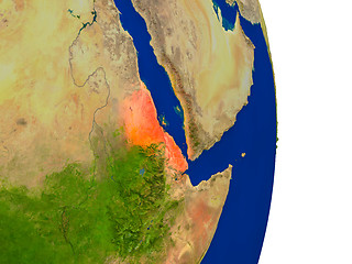 Image showing Eritrea on Earth