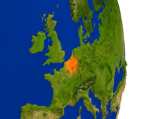 Image showing Belgium on Earth
