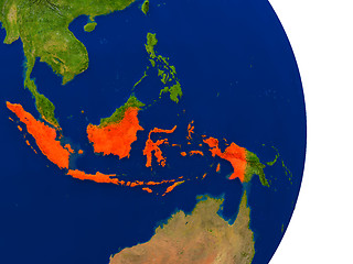 Image showing Indonesia on Earth