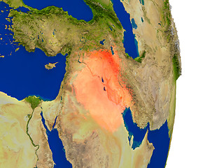 Image showing Iraq on Earth