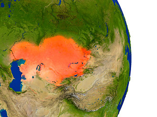 Image showing Kazakhstan on Earth