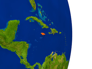 Image showing Jamaica on Earth