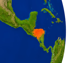 Image showing Honduras on Earth