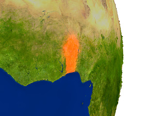 Image showing Benin on Earth